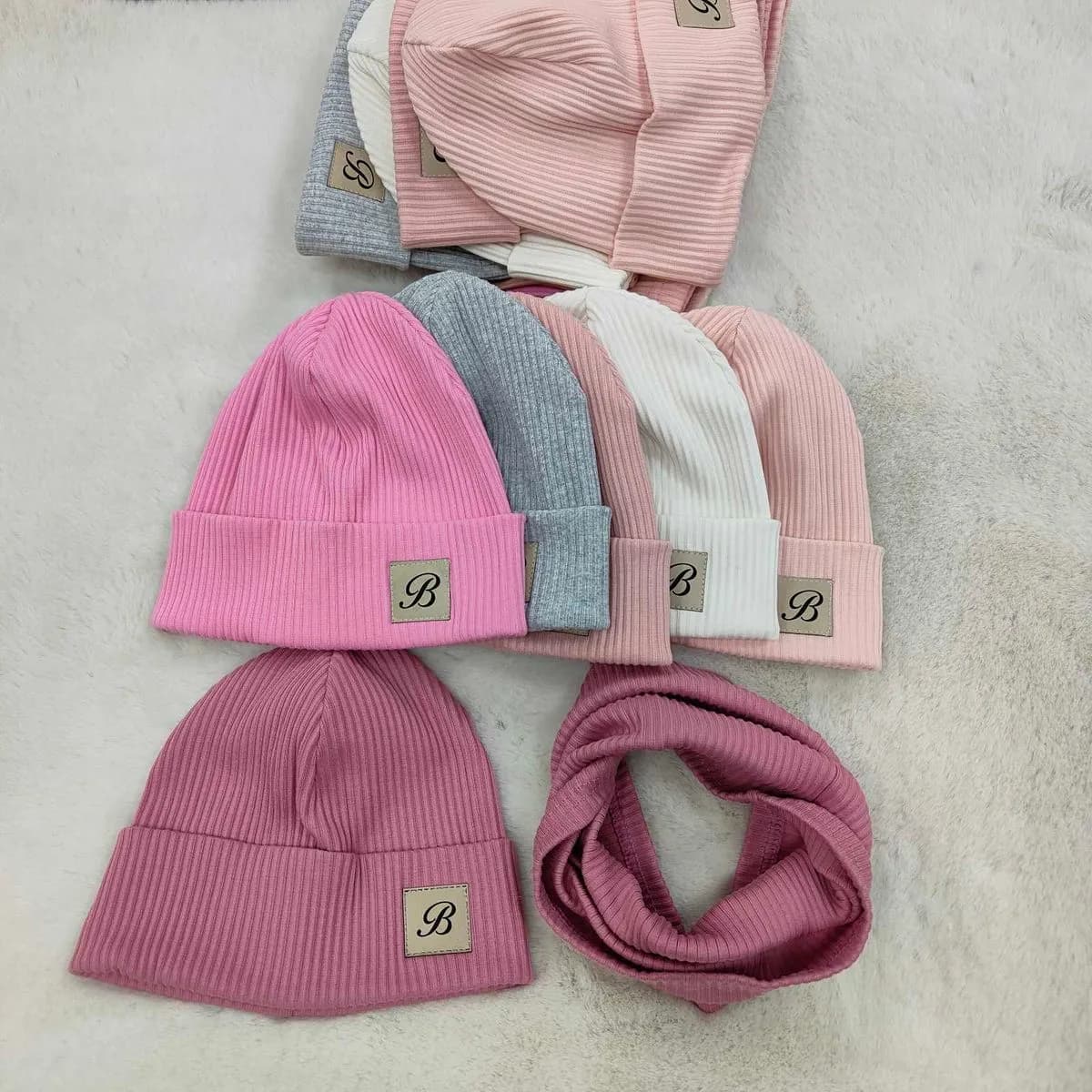 Komplet Czapka+Komin dla Dzieci 50-54