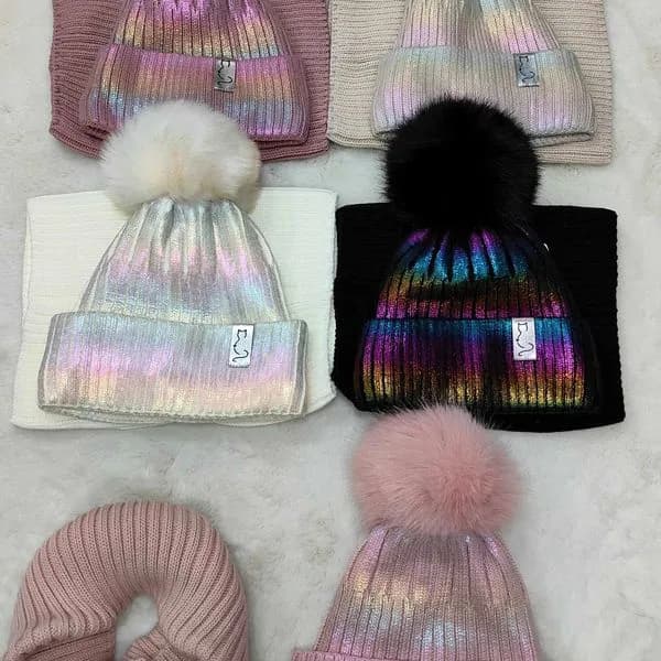 Komplet Czapka+Komin dla Dzieci 50-54