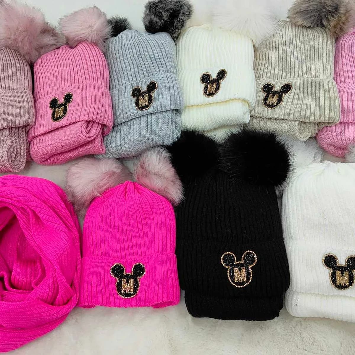 Komplet Czapki+Komin dla Dzieci 50-54