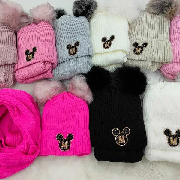 Komplet Czapki+Komin dla Dzieci 50-54