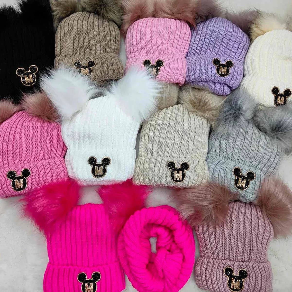 Komplet Czapki+Komin dla Dzieci 50-54