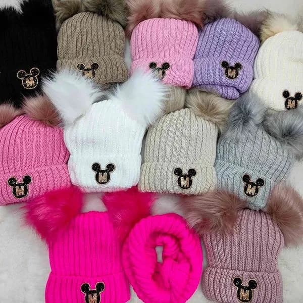 Komplet Czapki+Komin dla Dzieci 50-54