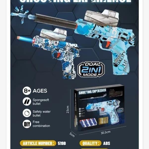 Zabawki Pistolety Dual 2in1 Mode