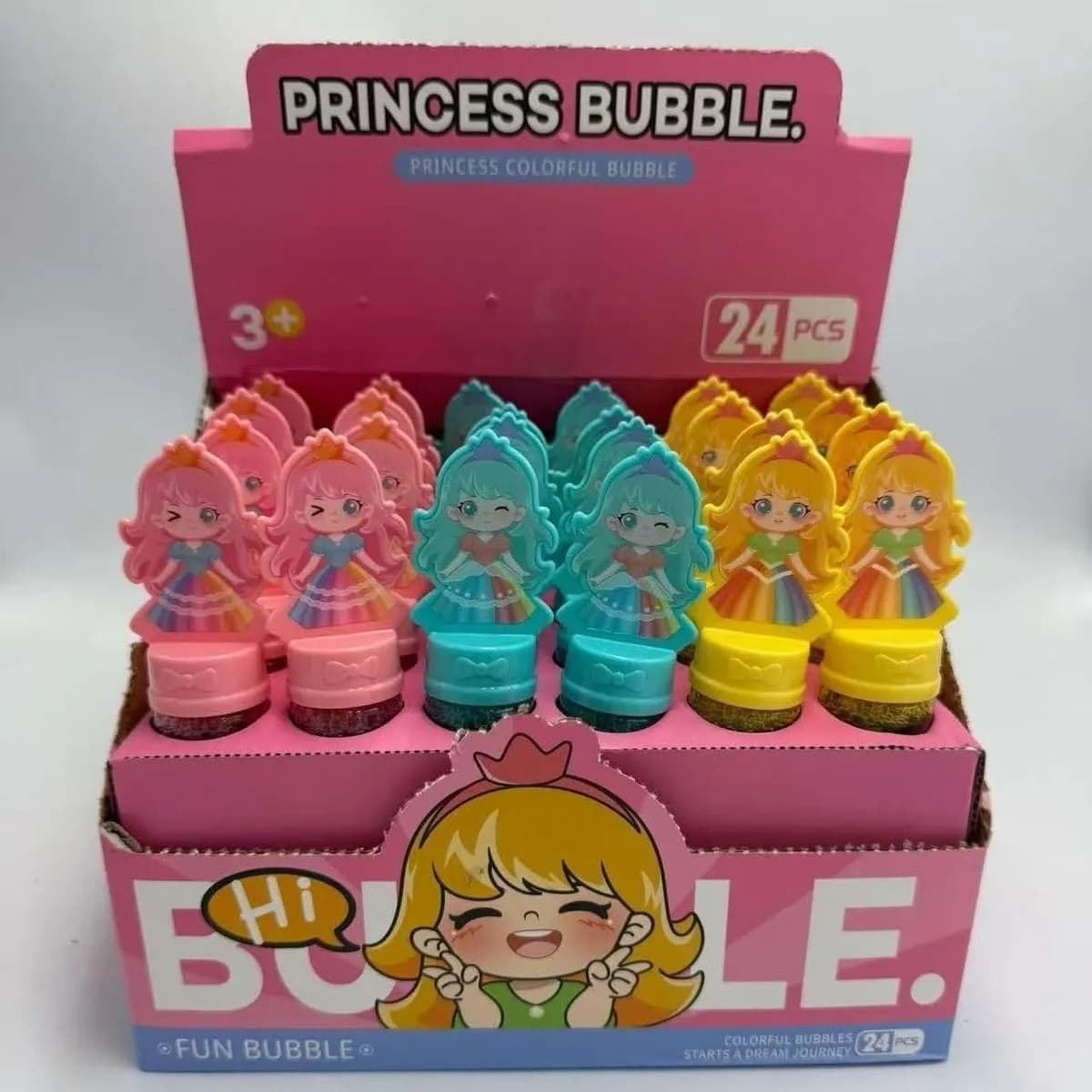 Zestaw Banki Mydlane Princess Bubble kolorowe 24 szt