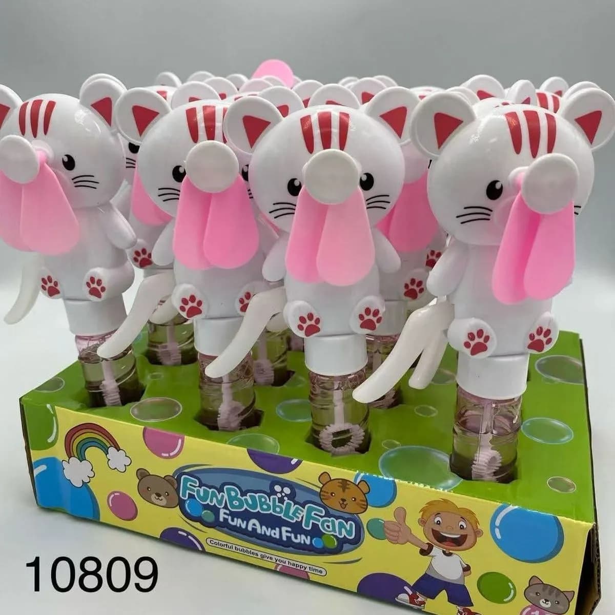 Banki Mydlane Bubble Fun Bubble Fan kotek 16 szt