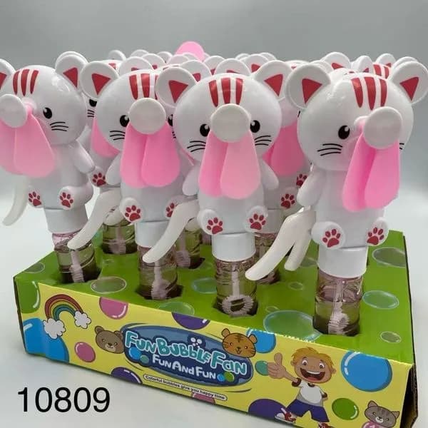 Banki Mydlane Bubble Fun Bubble Fan kotek 16 szt