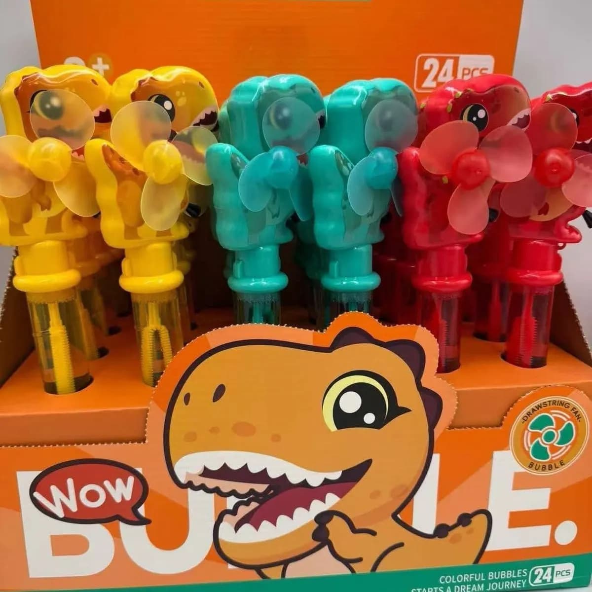 Banki Mydlane Bubble Tyranozaur Kolorowe 24 szt