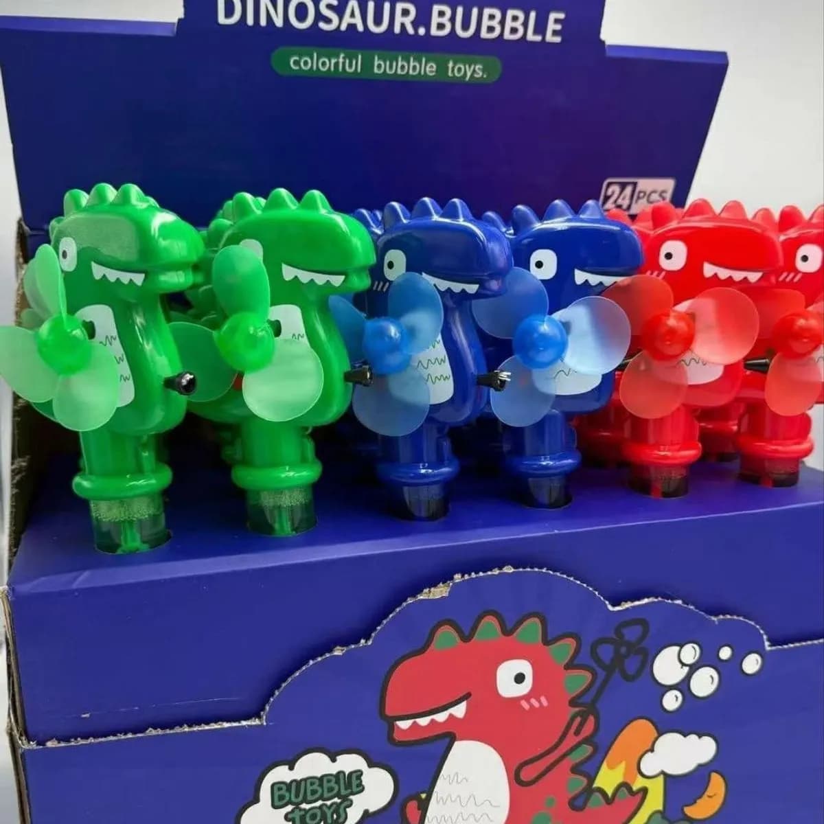 Banki Mydlane Bubble Dino 24 szt