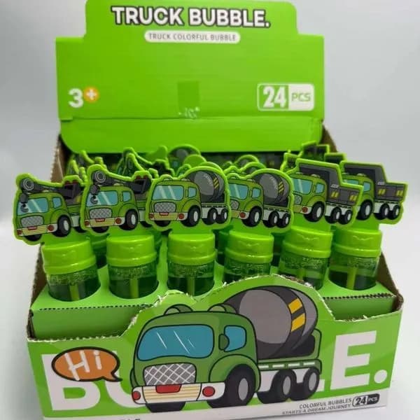 Truck Bubble - kolorowe mydło w płynie do baniek, 24 szt
