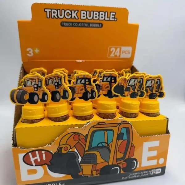 Truck Bubble - kolorowe bańki mydlane, 24 szt