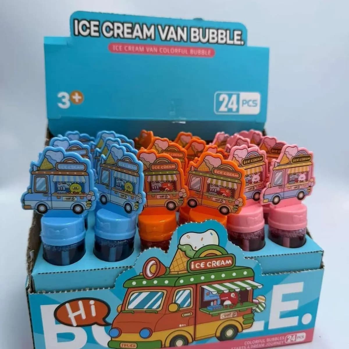 Zestaw Banki Mydlane Ice Cream Van Bubble 24 szt