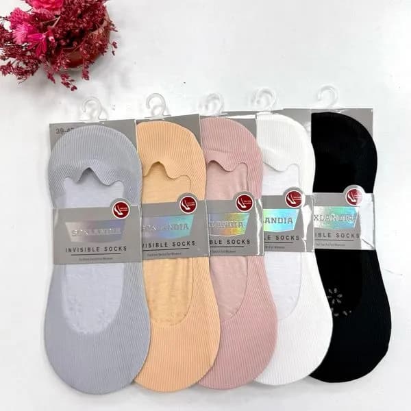 Skarpetki damskie Invisible Socks 5 par wielokolorowe