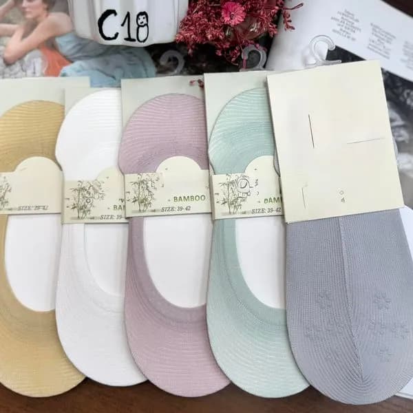 Skarpetki damskie z bambusa bezszwowe 5 szt. C18