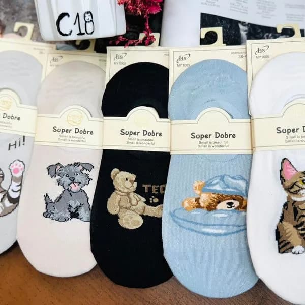 Skarpetki damskie Super Dobré z nadrukami zwierząt
