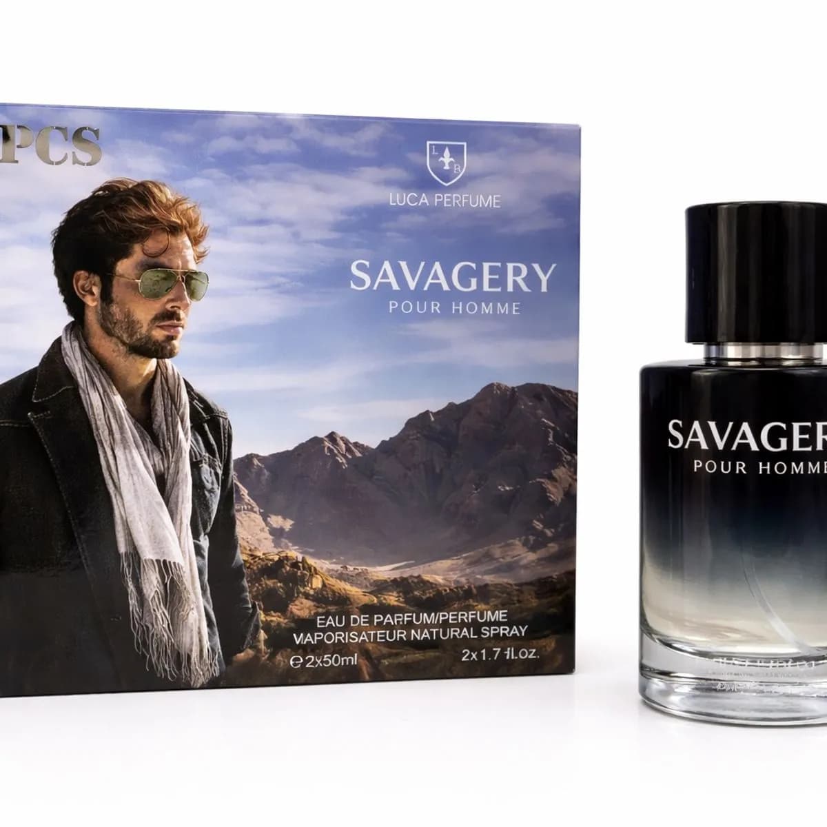 Zestaw Perfum Sauvagery pour Homme 2x50ml