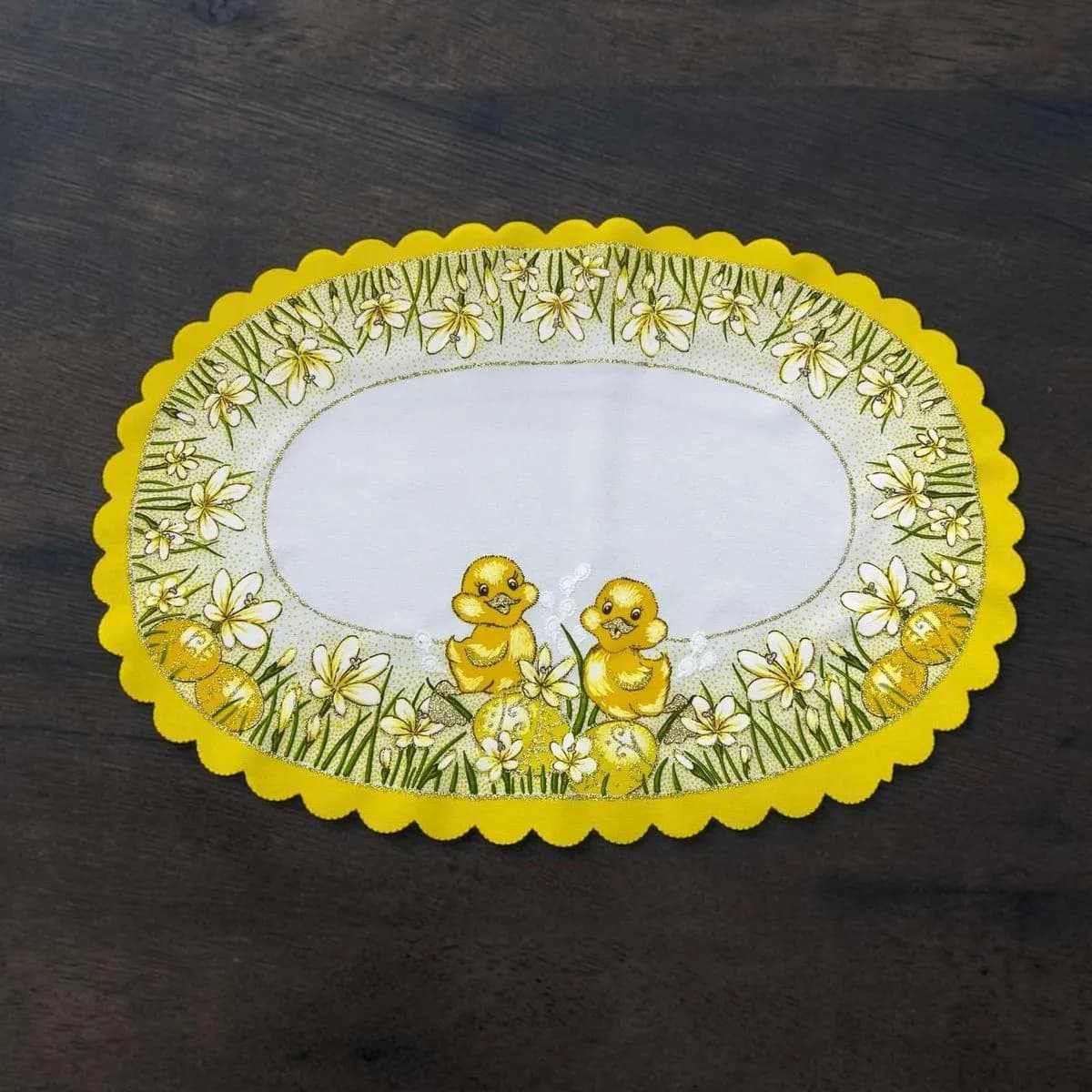 Serwetka Wielkanocna 32/48 z kaczkami i narcyzami