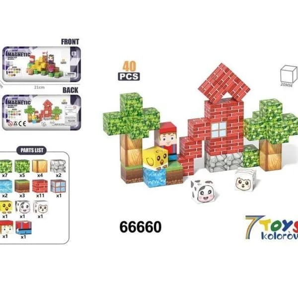 Magnetic Klocki 40PCS