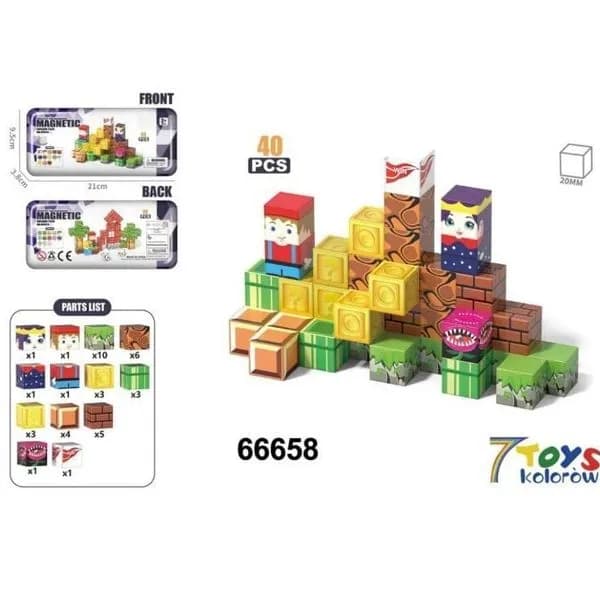 Magnetic Klocki 40PCS