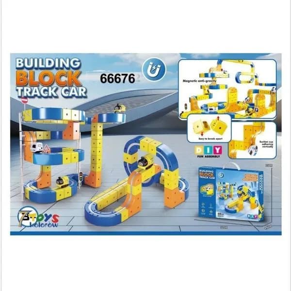 Building Block Track Car
