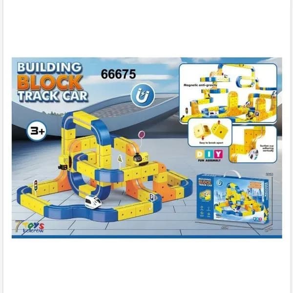Building Block Track Car