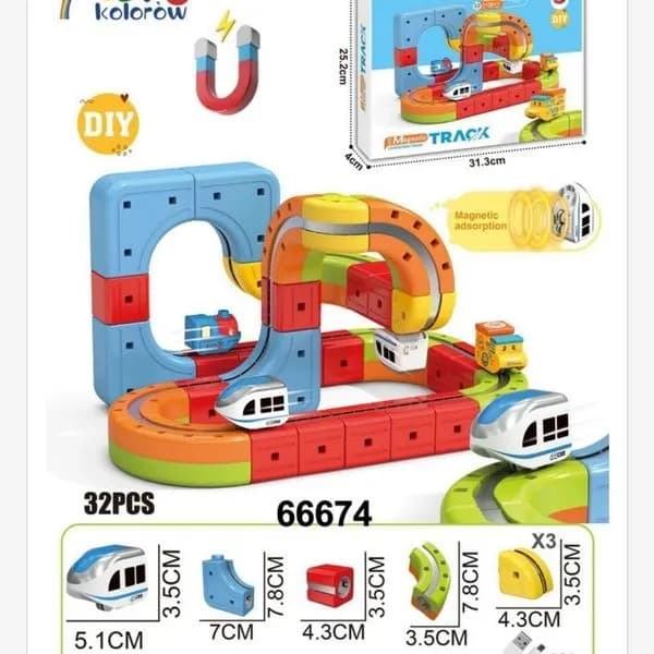 Building Block Track Car