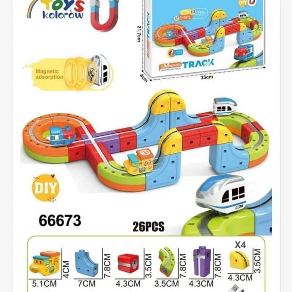 Building Block Track Car