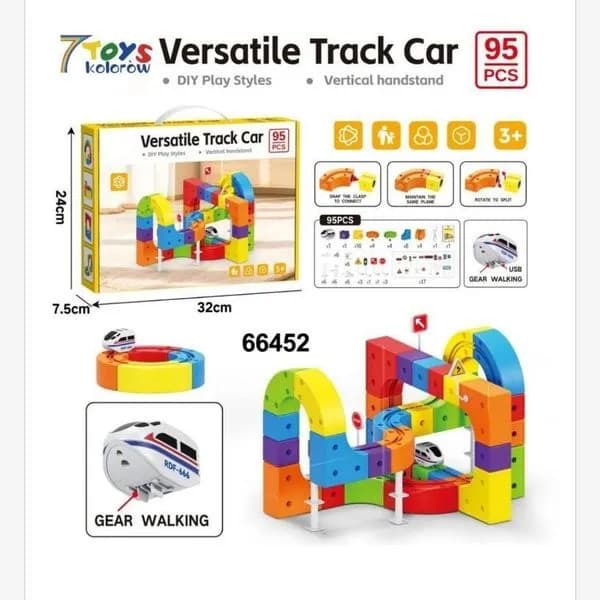 Building Block Track Car