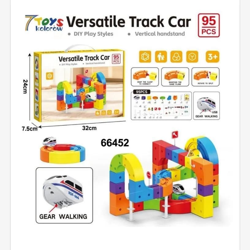 Building Block Track Car