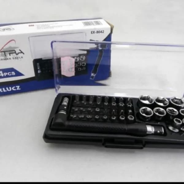 Zestaw Kluczy Rowerowych EXTRA 44 el. Bity i Nasadki EX-8042