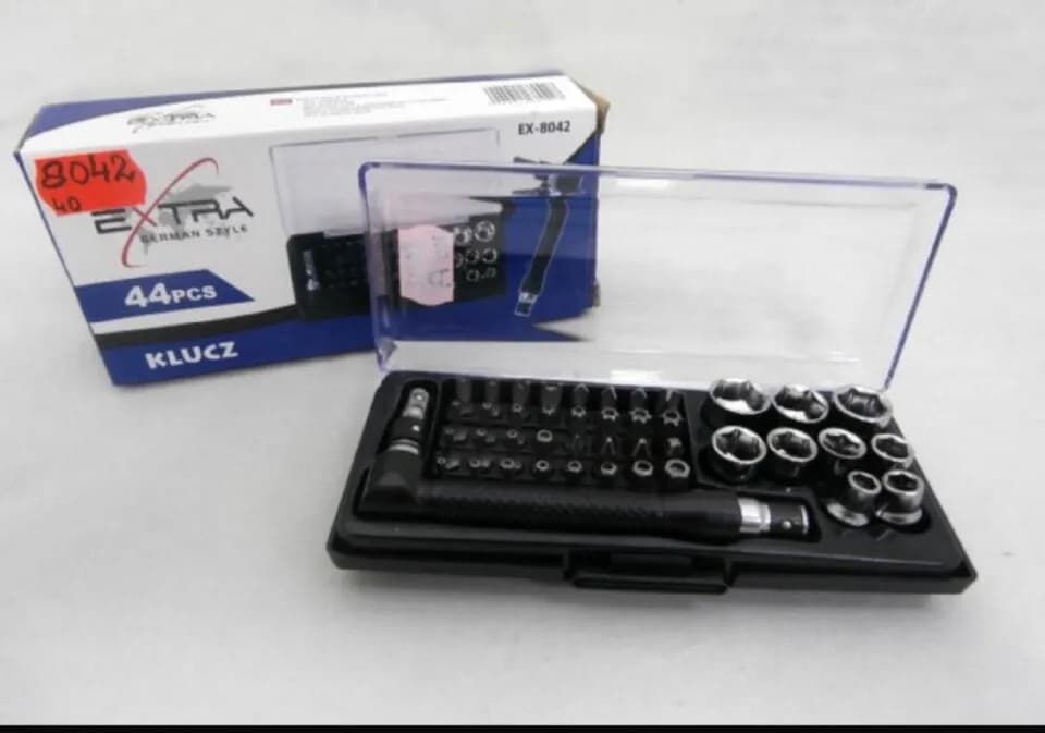 Zestaw Kluczy Rowerowych EXTRA 44 el. Bity i Nasadki EX-8042