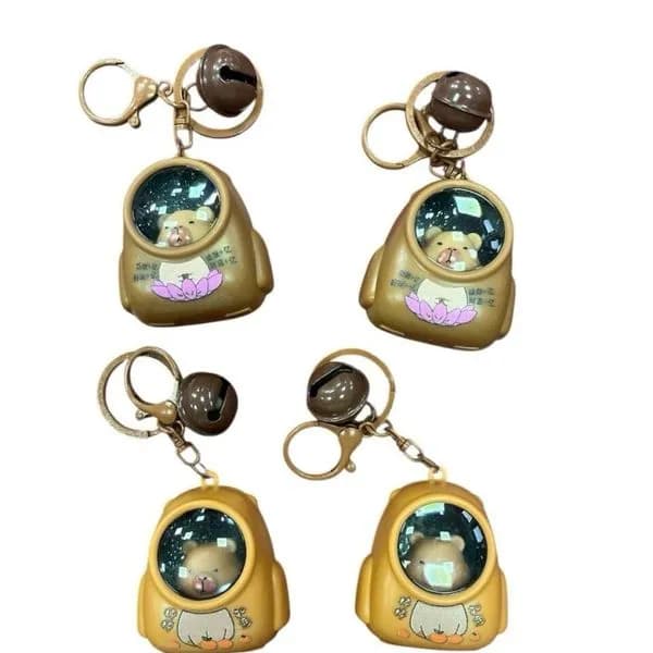 Brelok do Kluczy Miś Astronauta z dzwoneczkiem 12 szt.