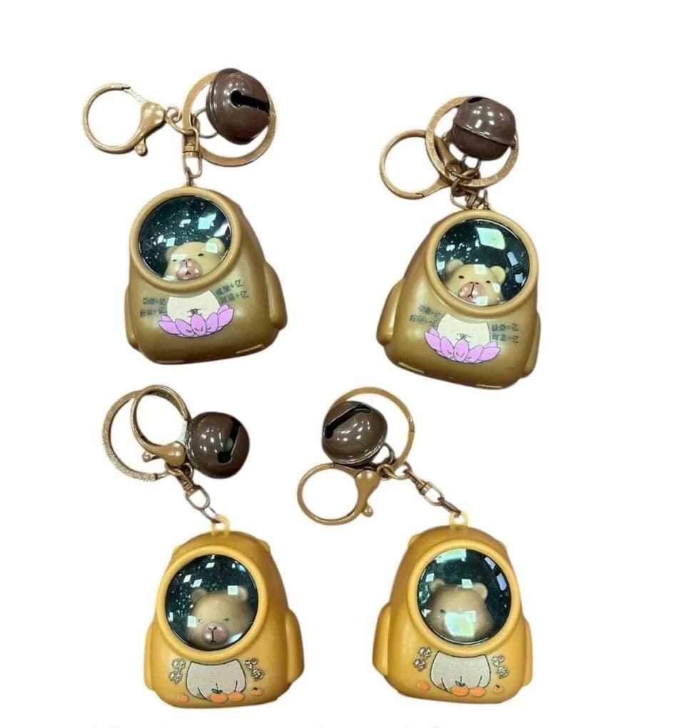 Brelok do Kluczy Miś Astronauta z dzwoneczkiem 12 szt.