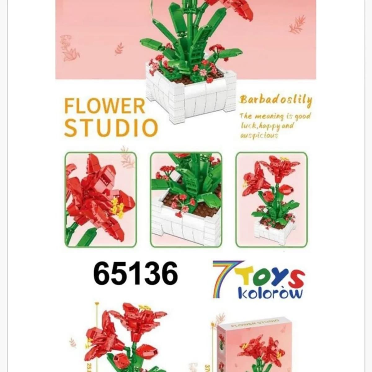 Klocki Kwiaty Flower Studio Barbados Lily 25.8cm 65136