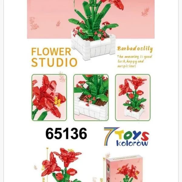 Klocki Kwiaty Flower Studio Barbados Lily 25.8cm 65136