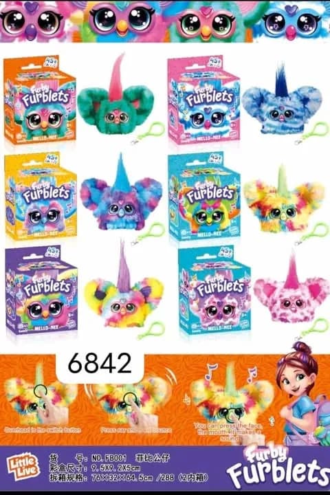 Maskotka Brelok Furblets Mix Kolorów 12 szt. Interaktywna