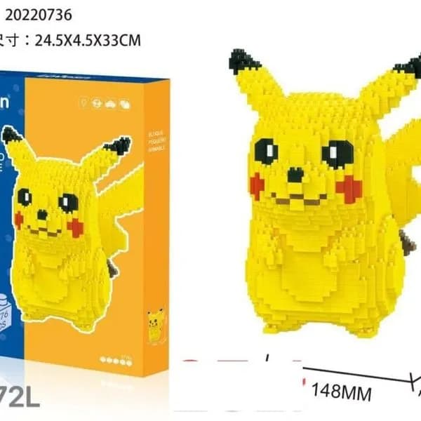 Klocki Pikachu Lovesn 1476 el. Mikro klocki konstrukcyjne 16cm