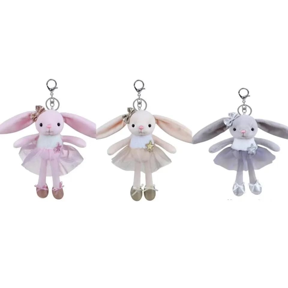 Maskotka Brelok Króliczek Baletnica, Mix Kolorów