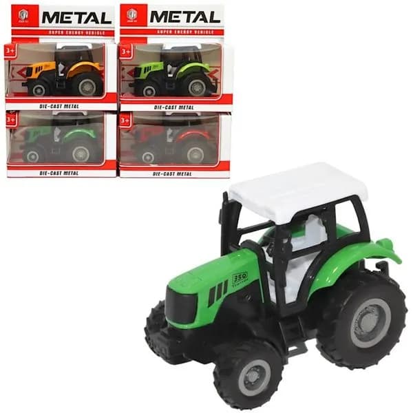Traktor Metal Mini Die-Cast, Samochód Rolniczy 12 szt.