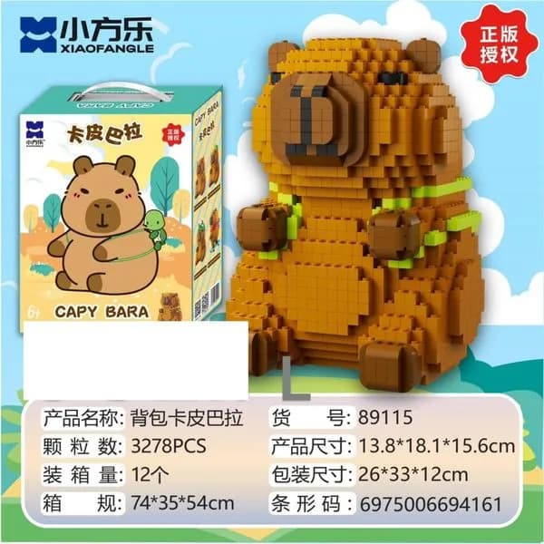 Klocki Kapibara 3278PCS - Duży Model Konstrukcyjny XIAOFANGLE
