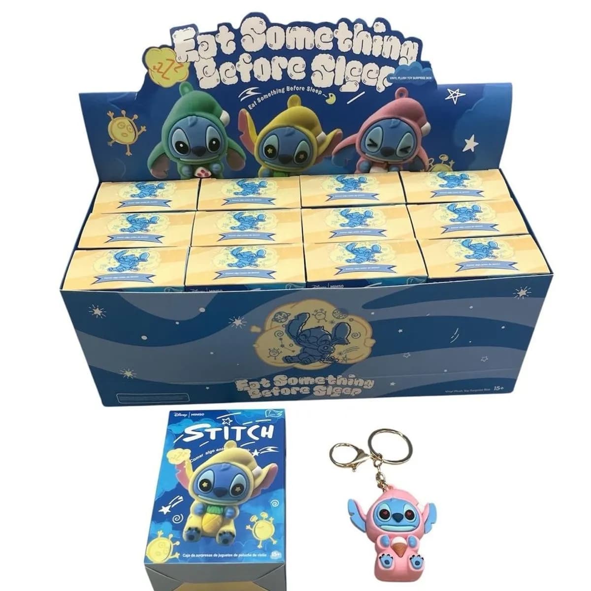 Brelok Stitch 3D Miniso Eat Something Before Sleep 12 szt.