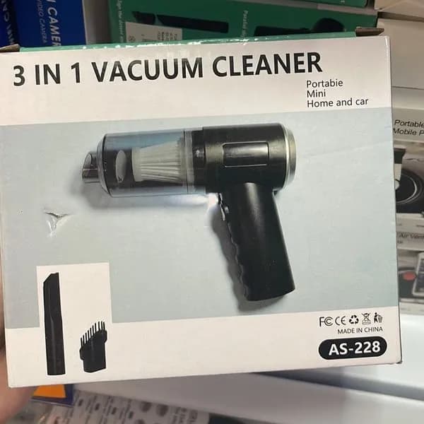 Odkurzacz ręczny 3 w 1 AS-228, przenośny do domu i auta