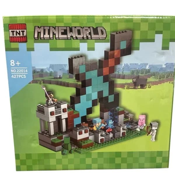 Klocki Mineworld 427PCS Zestaw Miecz i Figurki NO.22014