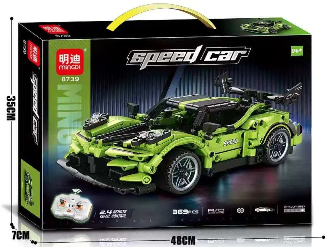 Zestaw klocków Speed Car 369 elementów 48cm