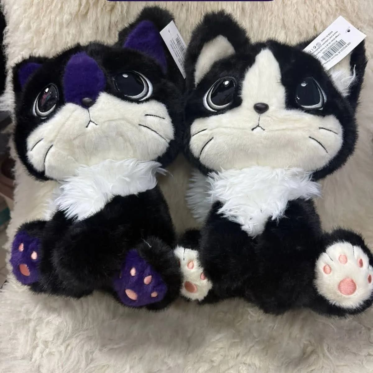 Maskotka Pluszowa Kot 35cm Czarno-Biały