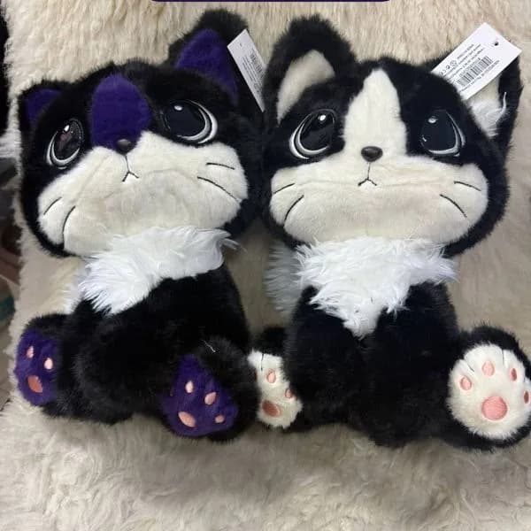 Maskotka Pluszowa Kot 35cm Czarno-Biały