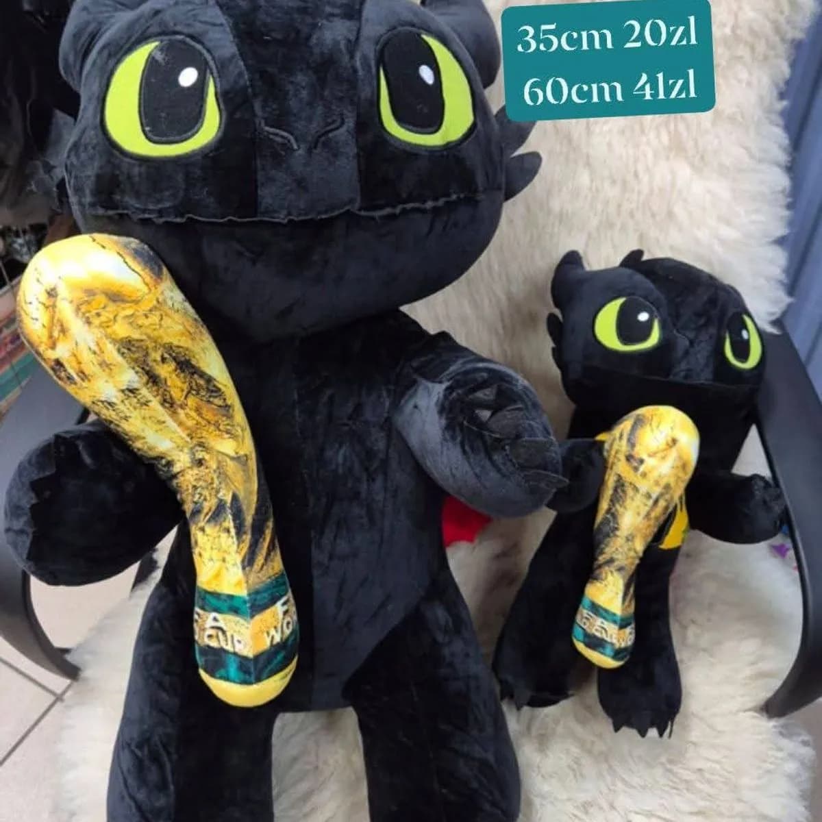 Maskotka Pluszowa Toothless Smok 35cm