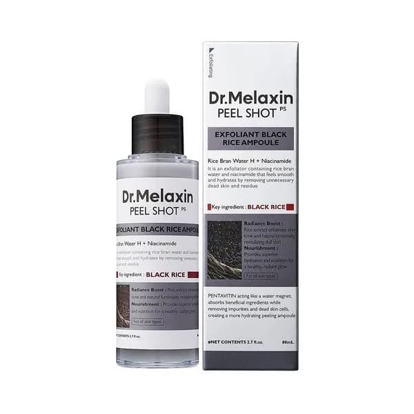 Dr Melaxin Peel Shot 30ml Serum Eksfoliuje Czarny Ryż