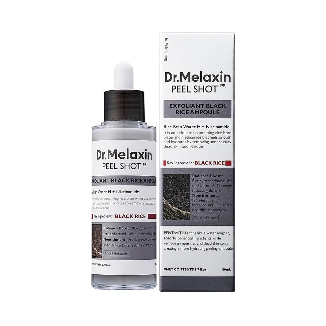 Dr Melaxin Peel Shot 30ml Serum Eksfoliuje Czarny Ryż