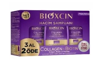 Zestaw Bioxcin Biotin Collagen Szampon 3PCS