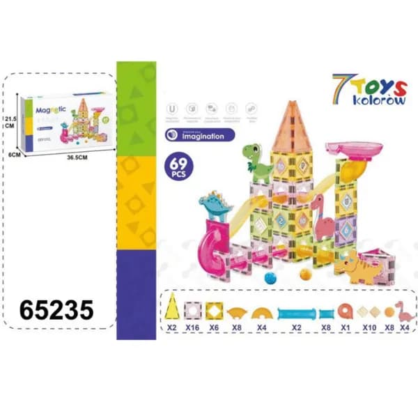 Magnetic Klocki 69PCS